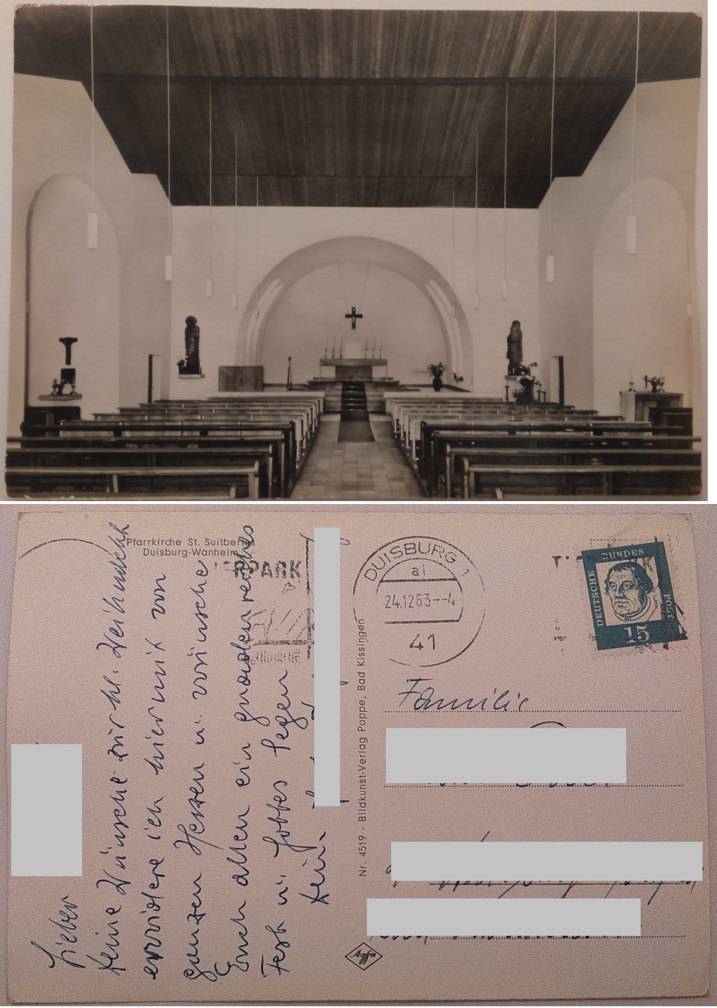 Pfarrkirche St. Suitbertus Duisburg-Wanheim (24.12.1963) both